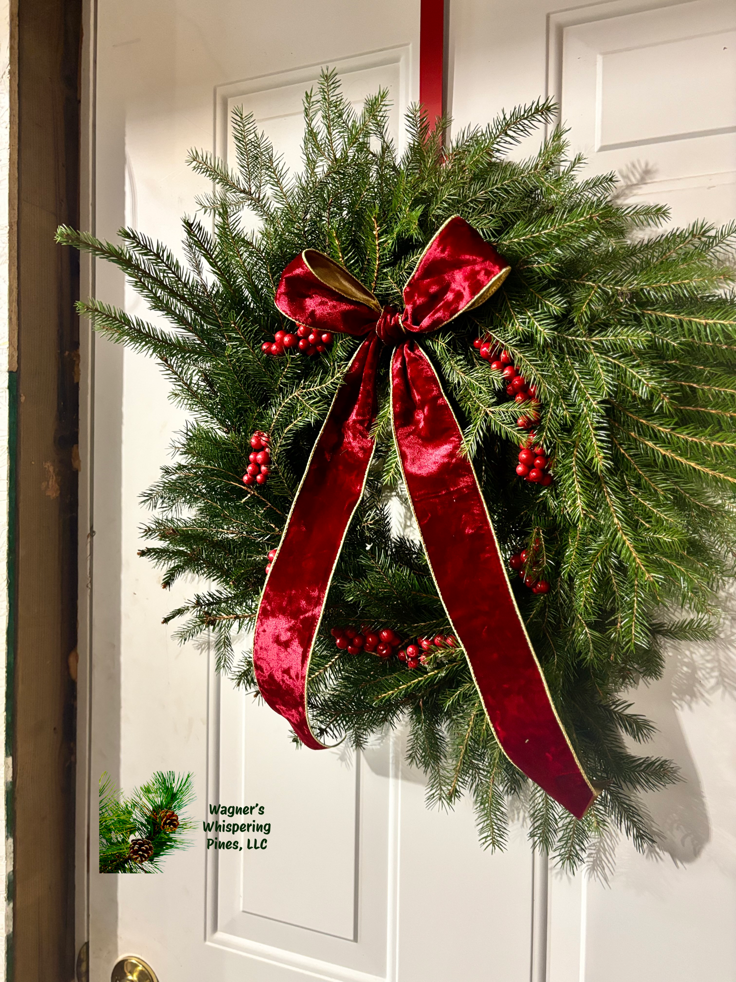 FA-LA-LA-LA-LA Evergreen Wreath