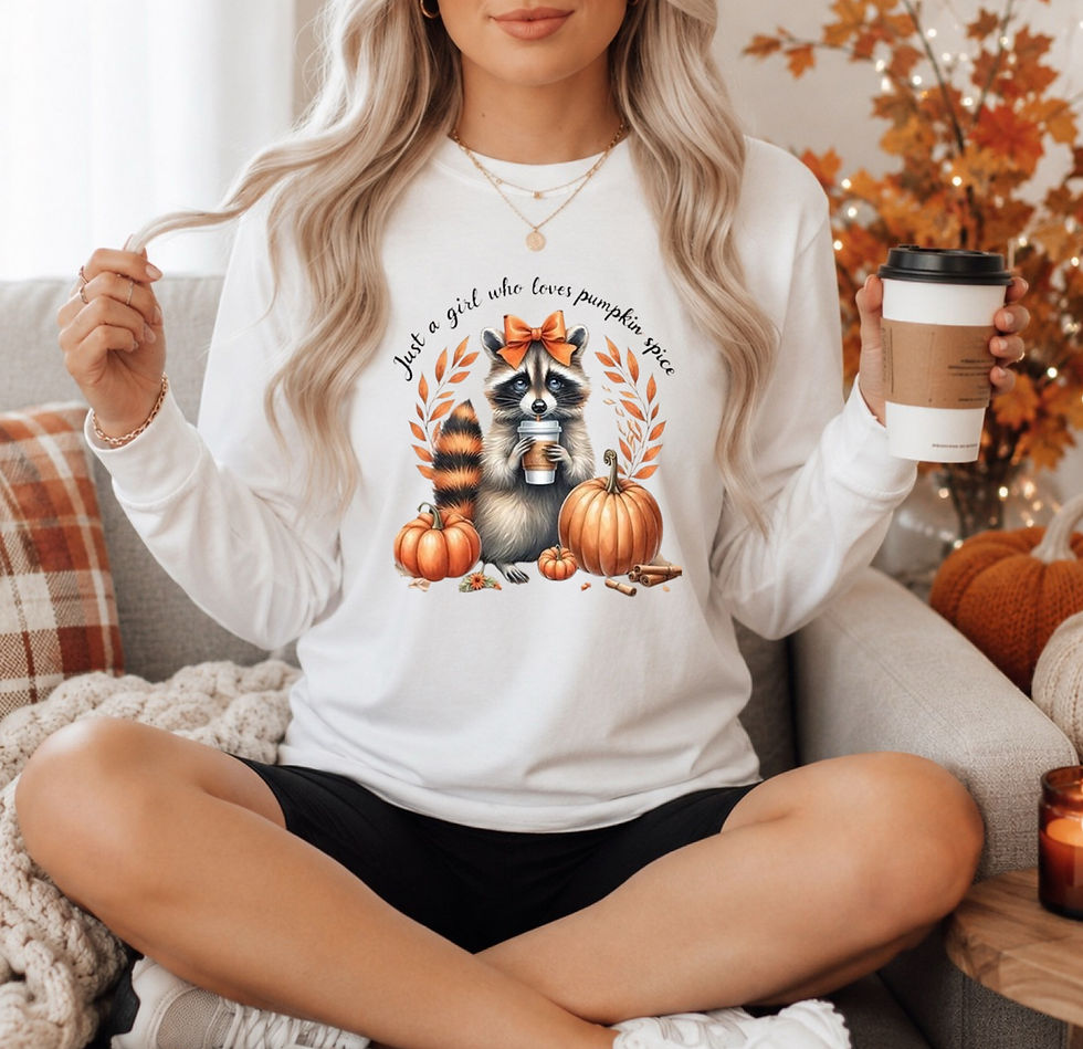 Thumbnail: Just a Girl Who Loves Fall Raccoon Shirt