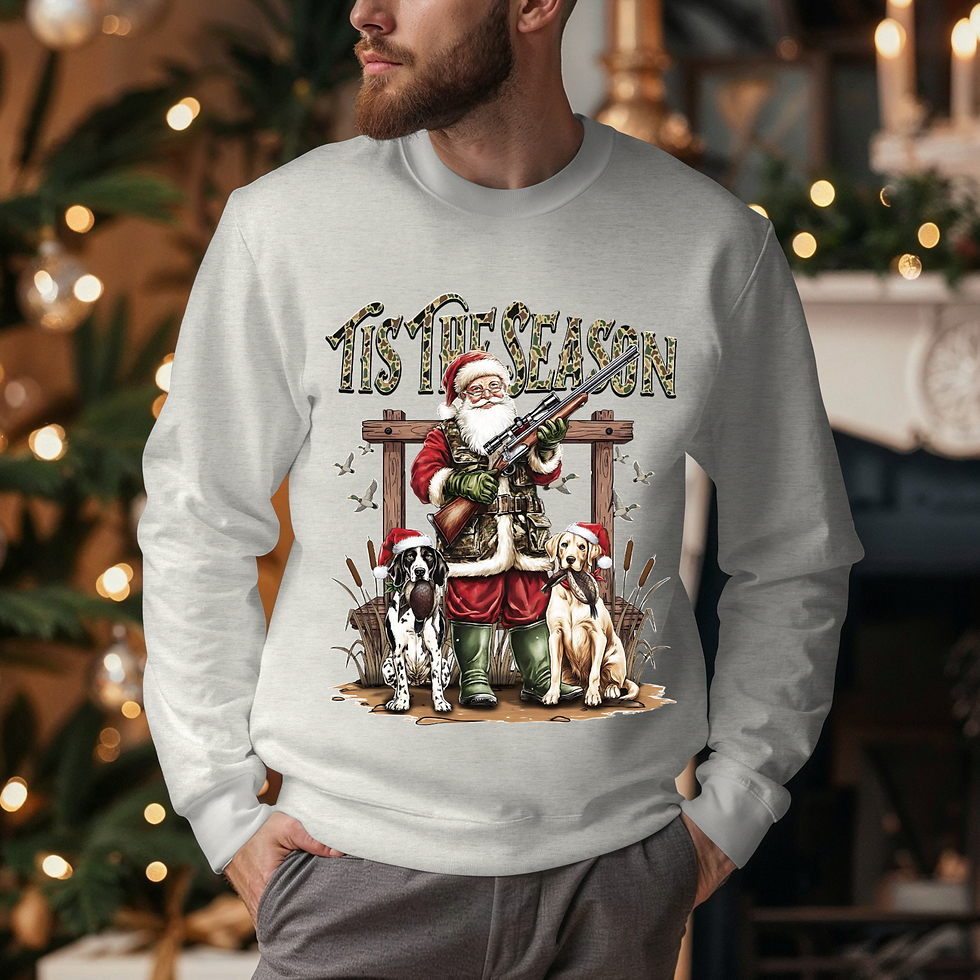 Tis the Season Hunting Santa Christmas Shirt