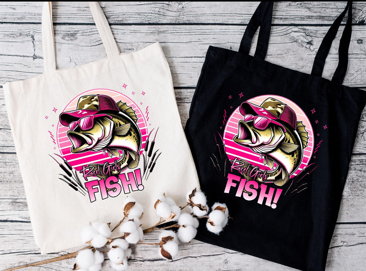 Real Girls Fish Tote Bag