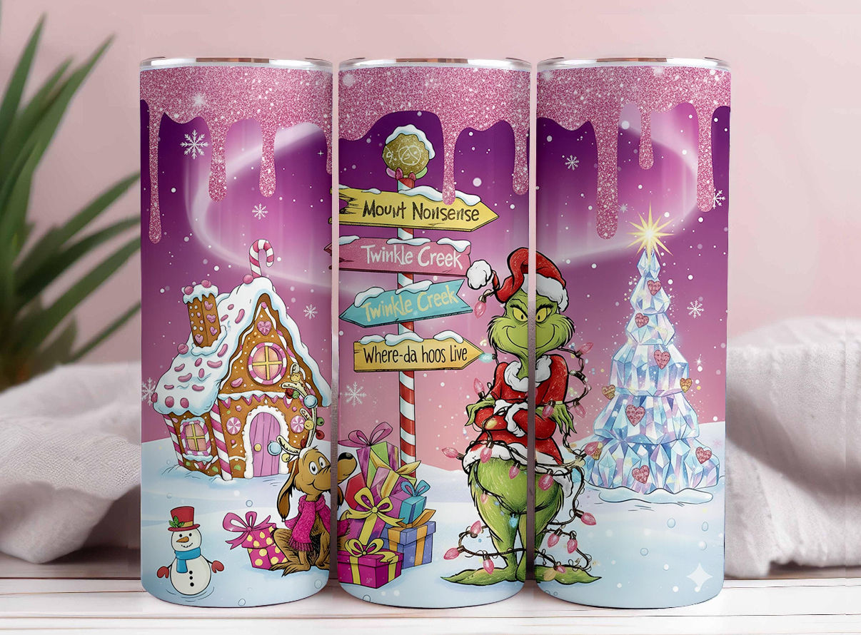 Grinch Whoville 20 oz Skinny Tumbler