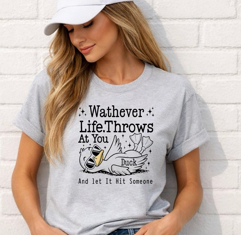 Thumbnail: Whatever Life Throws At You Duck And Let It Hit Someone Shirt