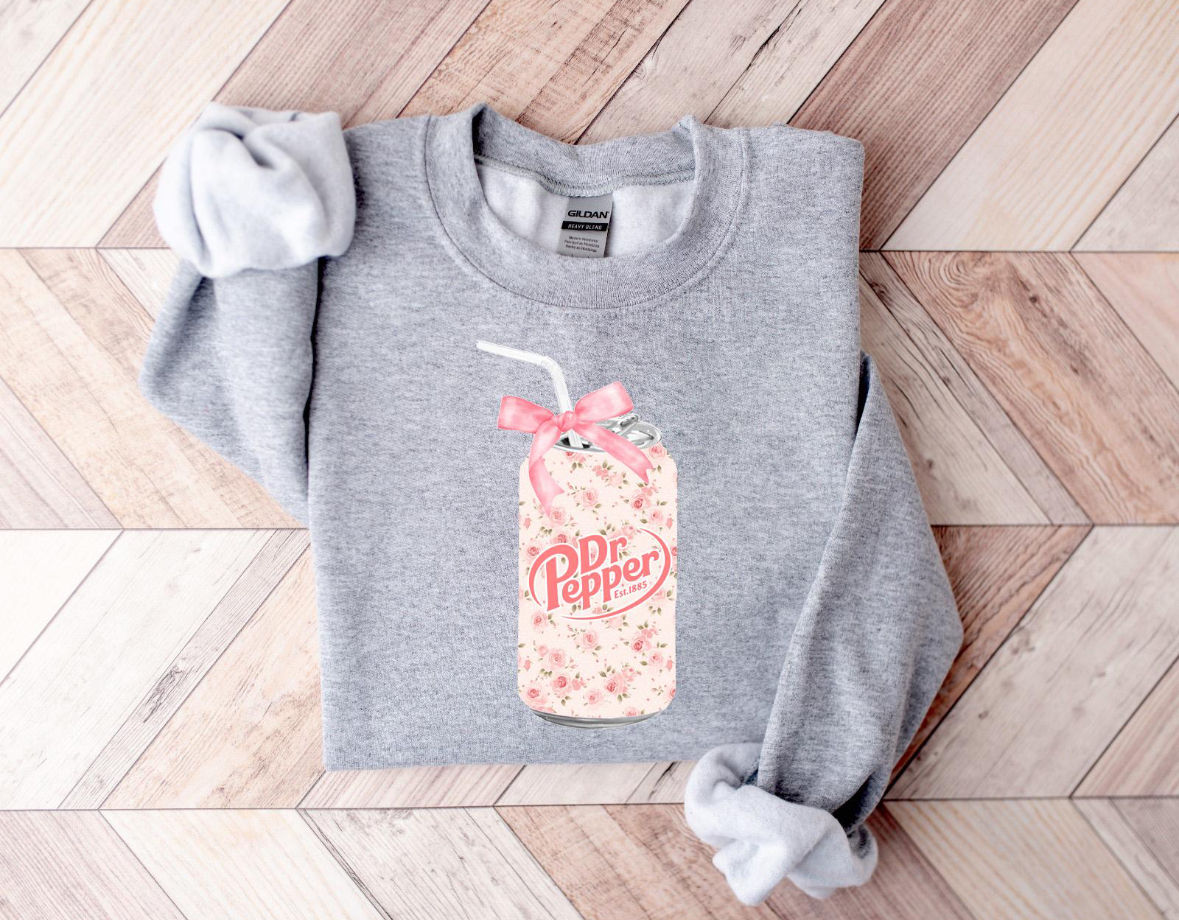 ‘CUTE Girly Girl Coquette Dr Pepper’ Sweatshirt