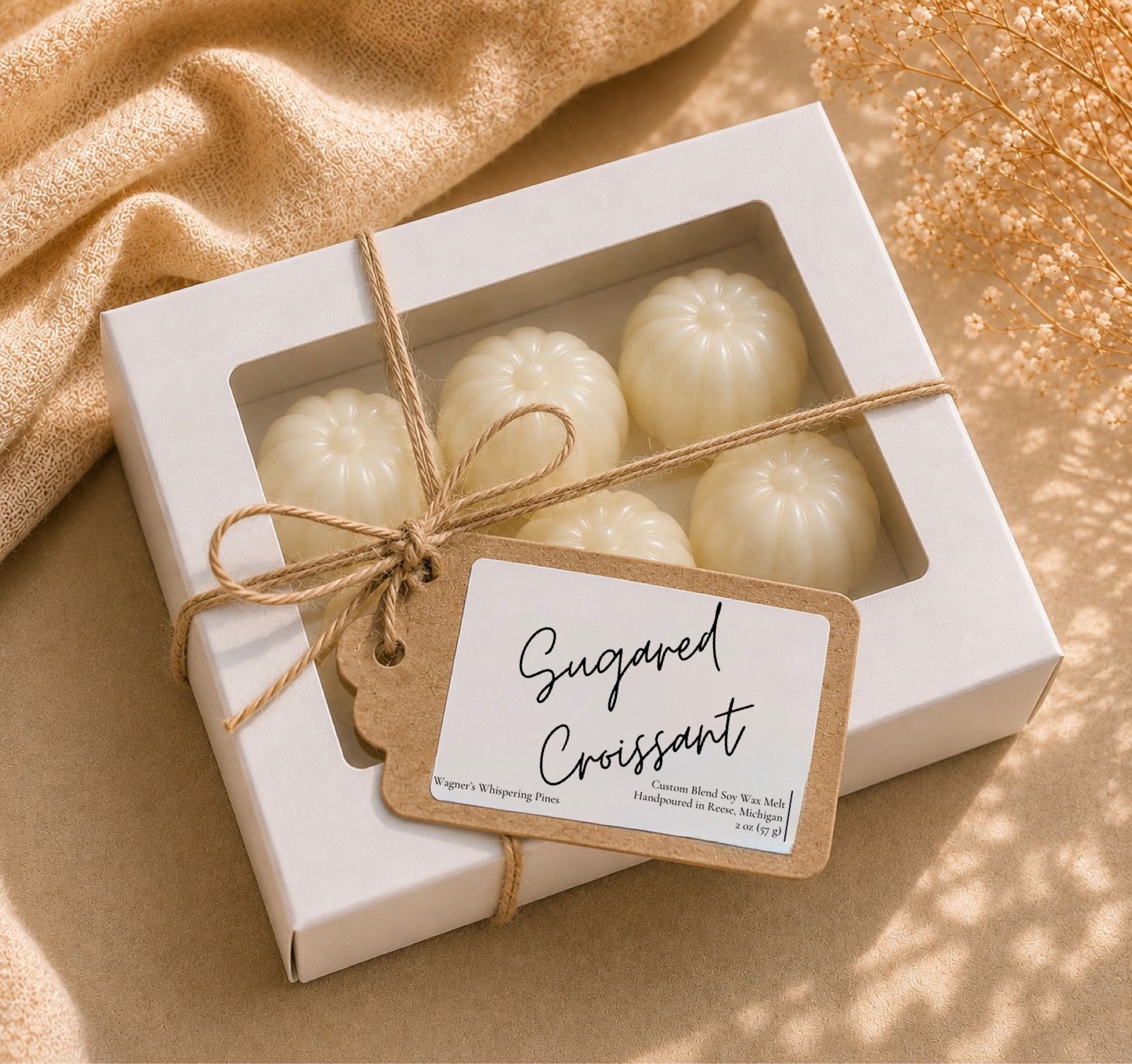Sugared Croissant (SEASONAL) 100% Soy Wax Melt