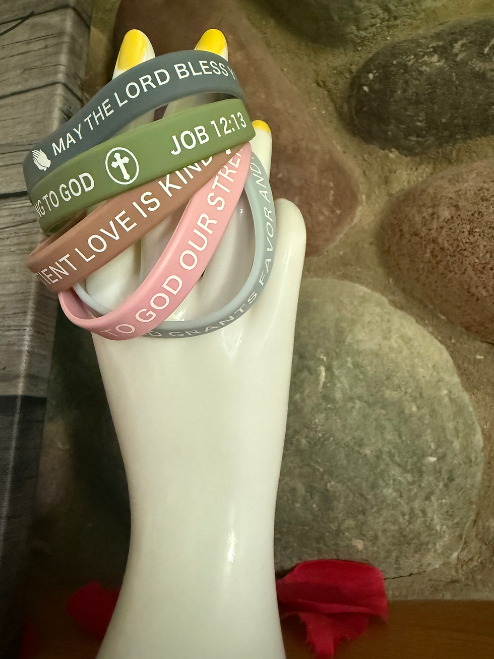 Thumbnail: Scripture Silicone Bracelet Set