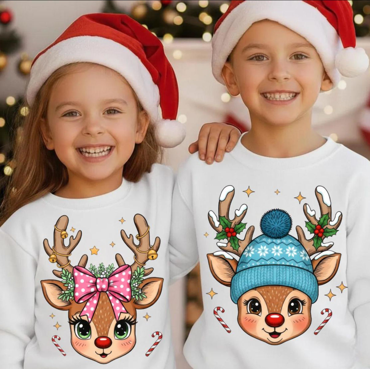 Little Christmas Reindeer Toddler Youth Shirt