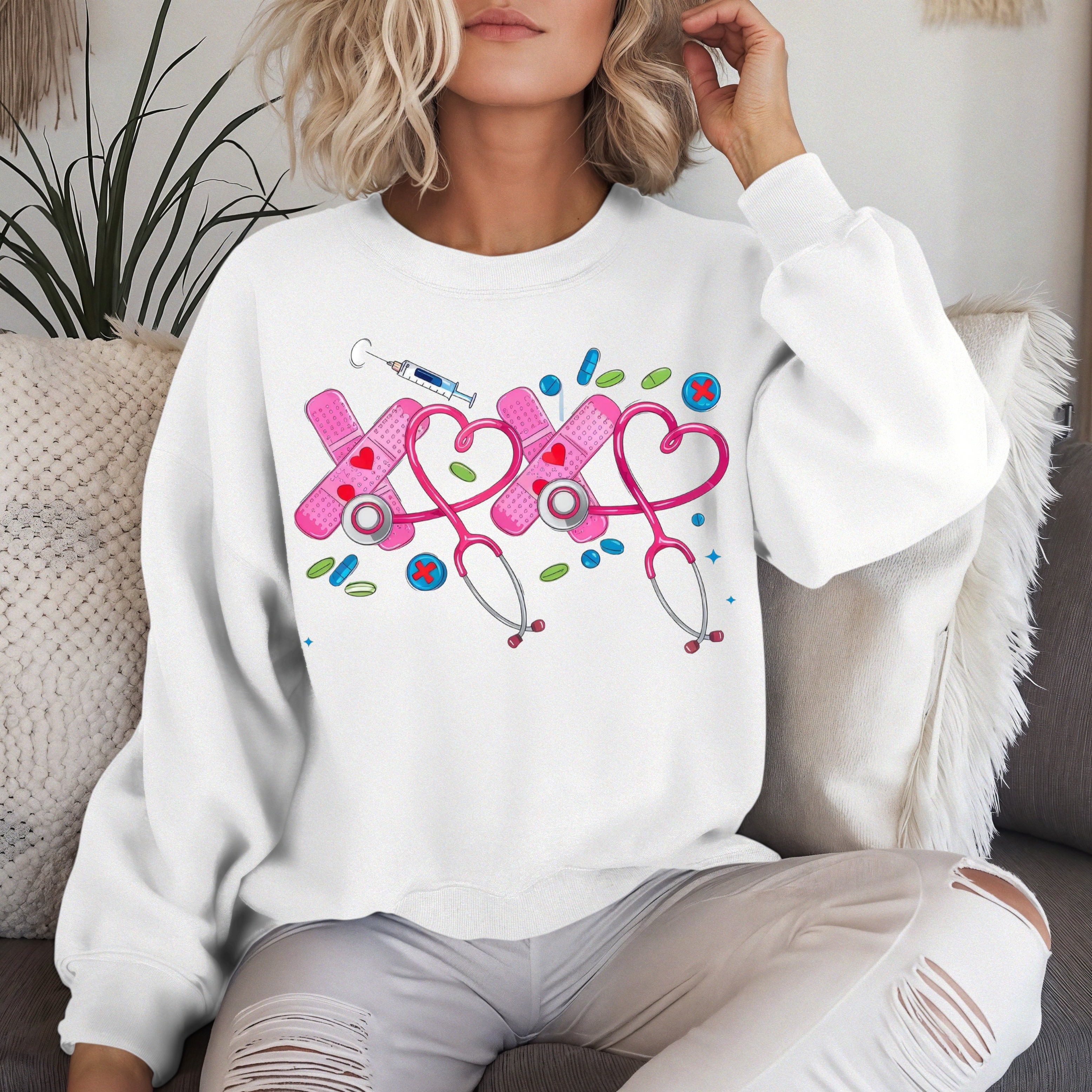 ‘XOXO’ Nurse/Dr Sweatshirt/Hoodie