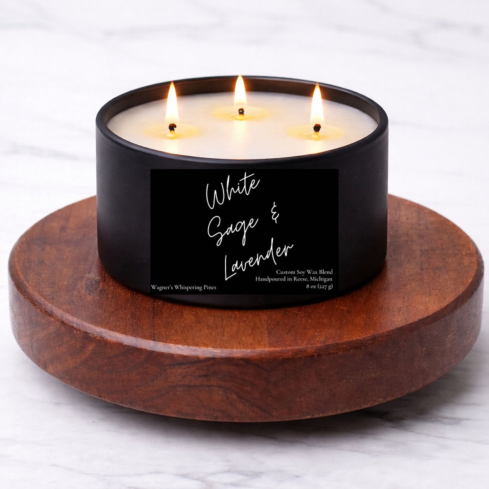 Thumbnail: White Sage & Lavender Custom Soy Blend Candle