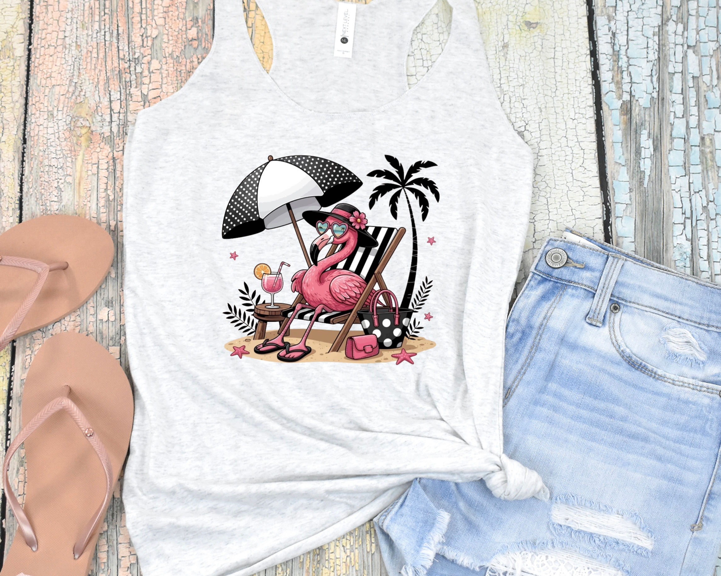 Flamingo Beach Tank Top