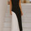 Thumbnail: Women’s Black & White Colorblock Maxi Dress