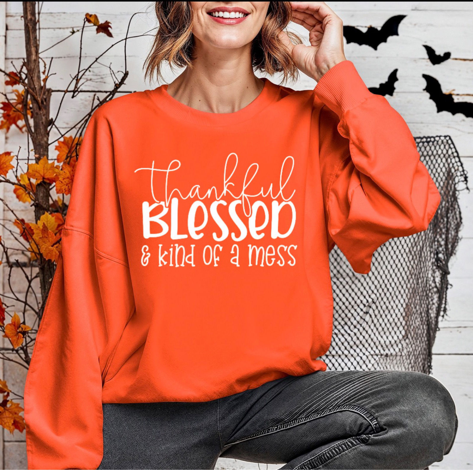 Thankful Blessed & Kind of a Mess Shirt