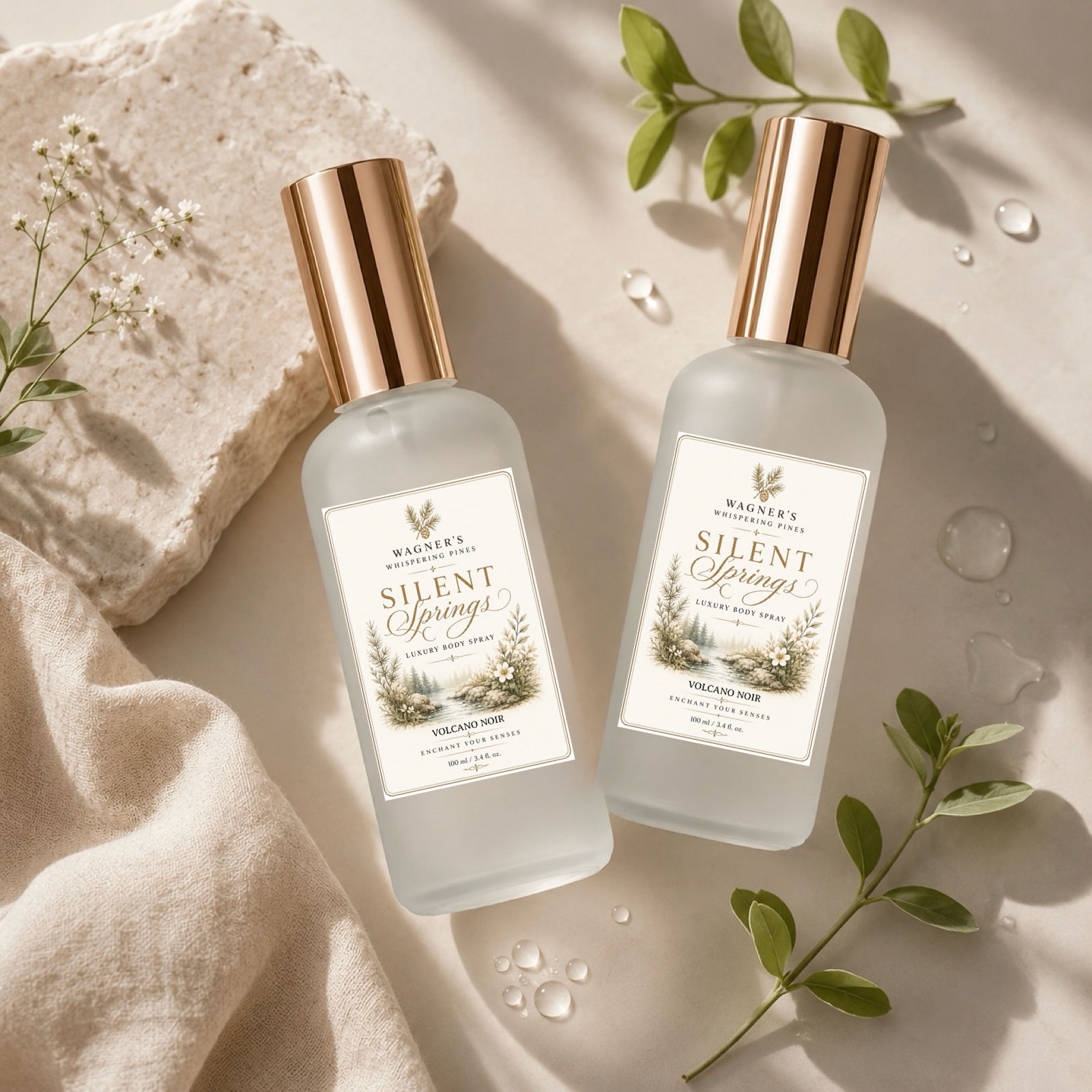 Silent Springs Luxury Body Spray - Volcano Noir