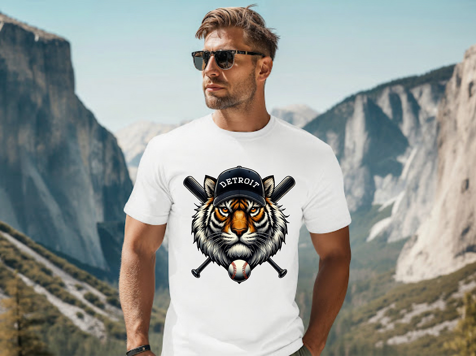 Thumbnail: Detroit Tigers Baseball Cool Tiger Bat Shirt