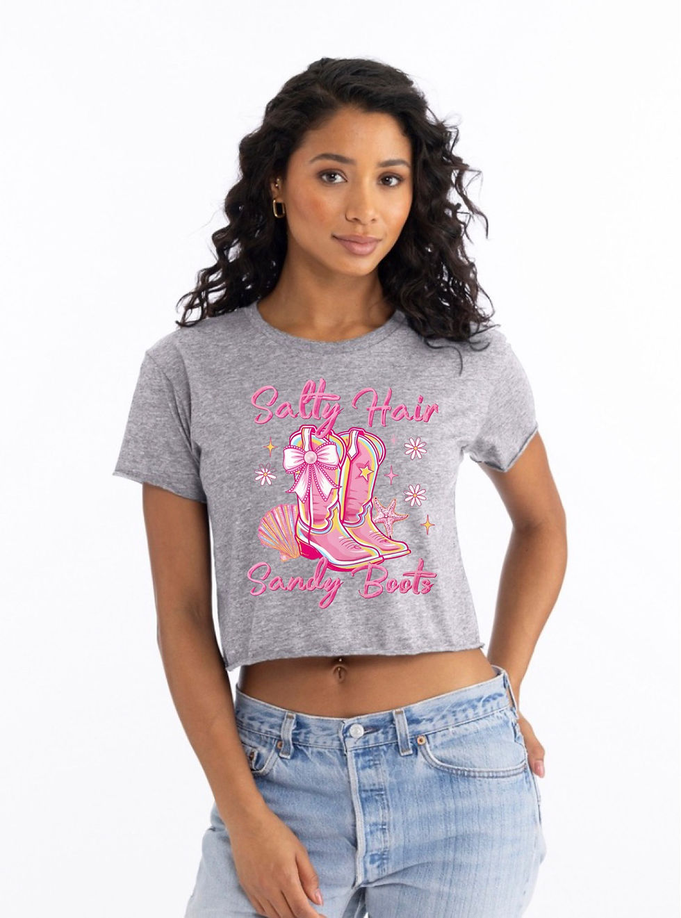 Thumbnail: Salty Hair Sandy Boots Crop Top 