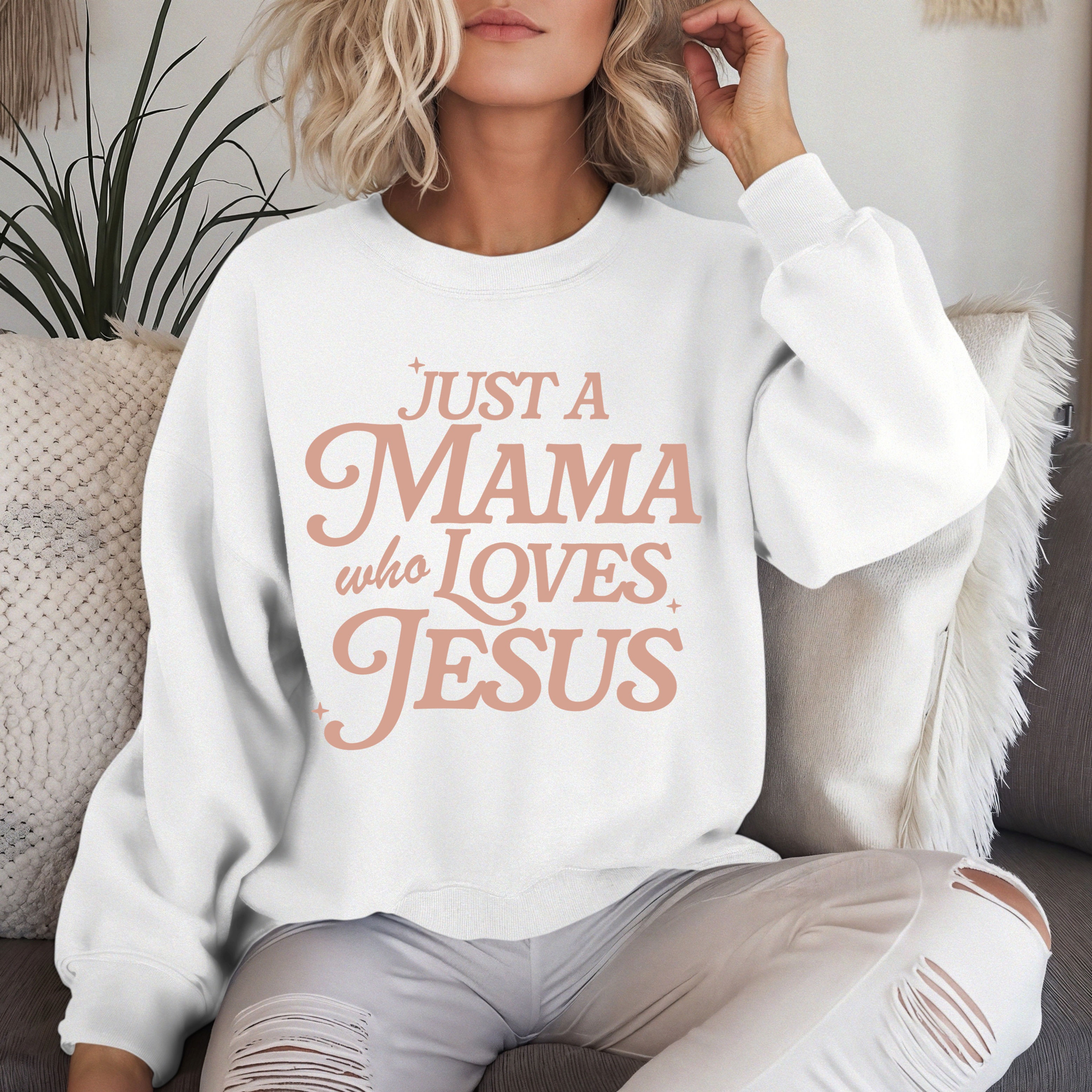 Just A MAMA who LOVES JESUS Shirt