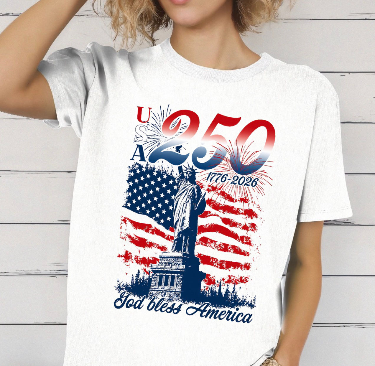 USA 250 Years Statue of Liberty Shirt