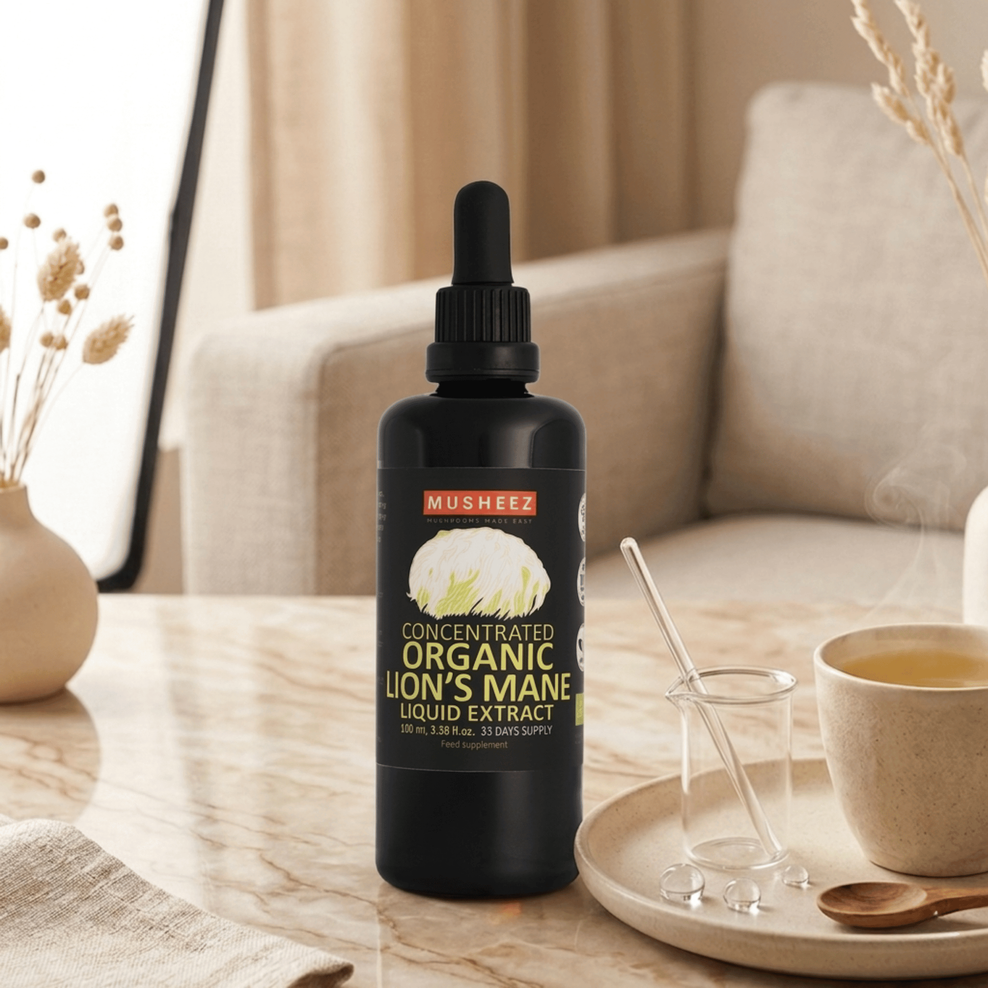 extrait de lion's mane, crinière de lion, bio