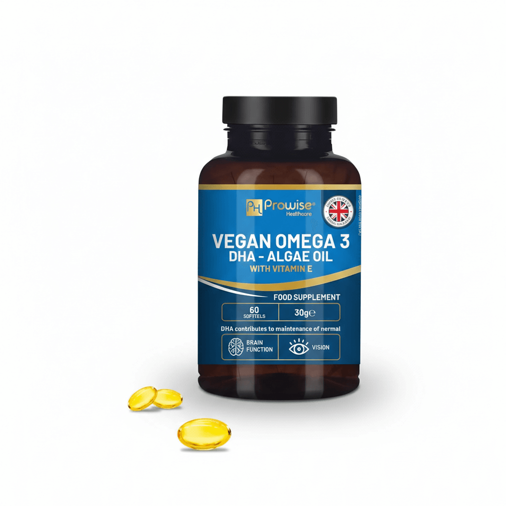 “Omega-3 Vegan – Prowise Healthcare, gélules végétales EPA & DHA”