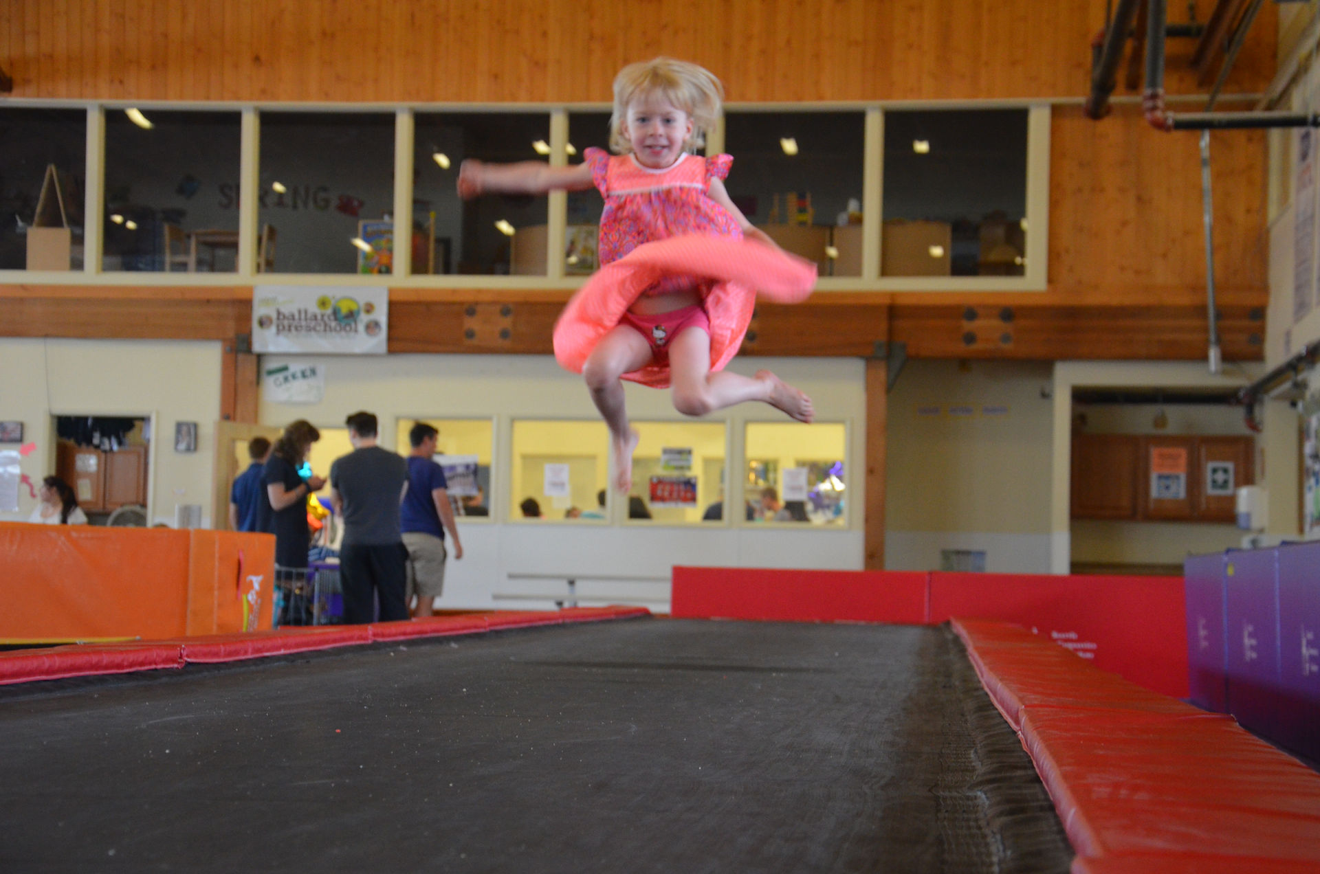 Jumping high at Seattle Gymnastic Academy