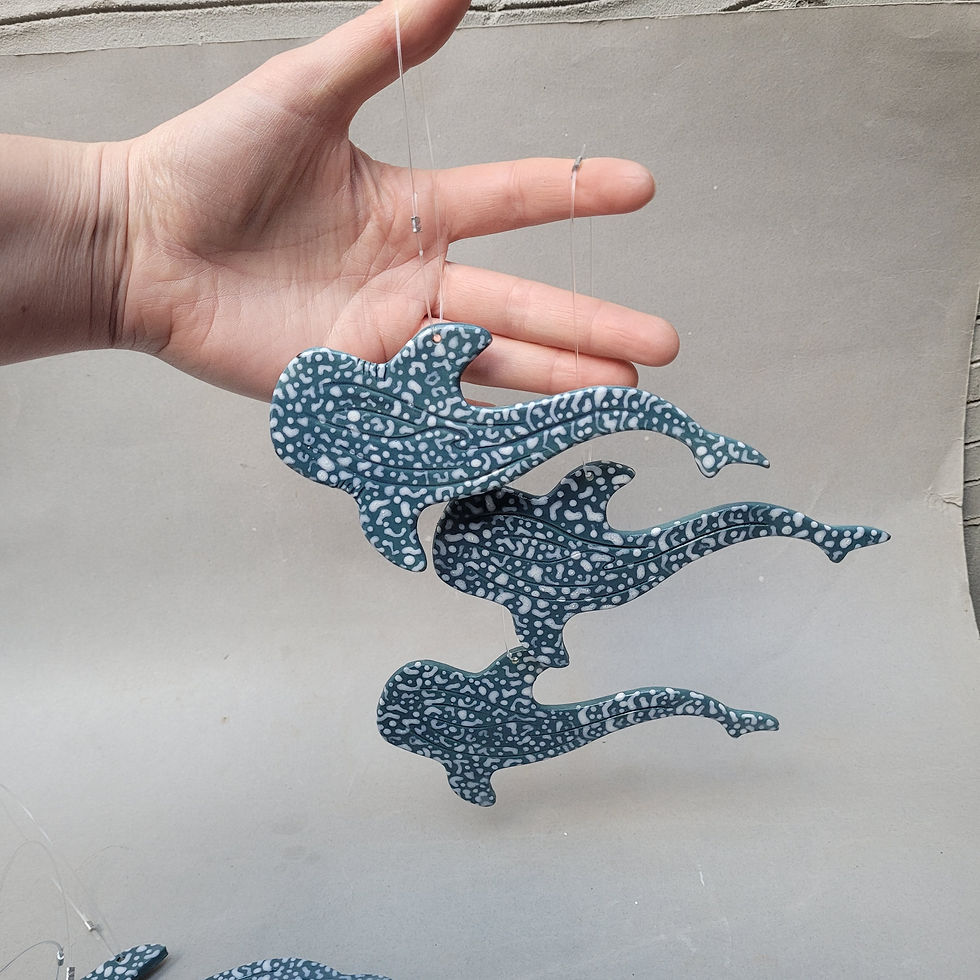 Thumbnail: Whale Shark Ceramic Hanging Decorations