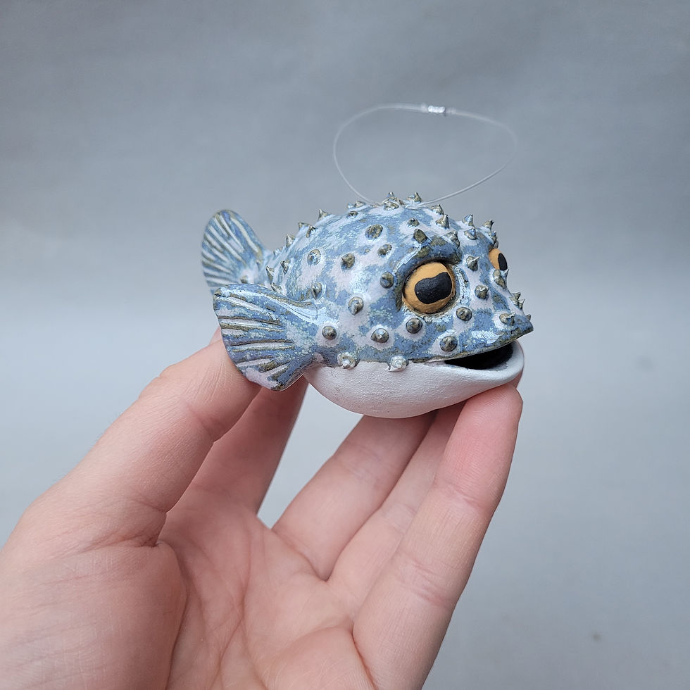 Thumbnail: Puffer Fish Bauble 75% pre-order (RESERVED FOR JANNIKE)