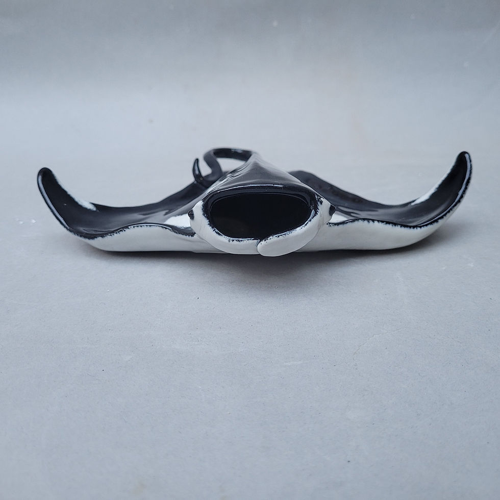 Thumbnail: Oceanic Manta Ray Ceramic Sculpture