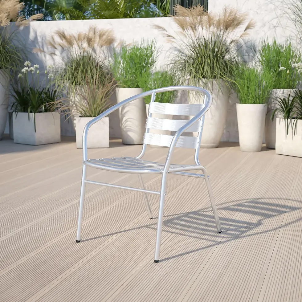 Thumbnail: Lightweight Aluminum Indoor/Outdoor Stacking Armchair