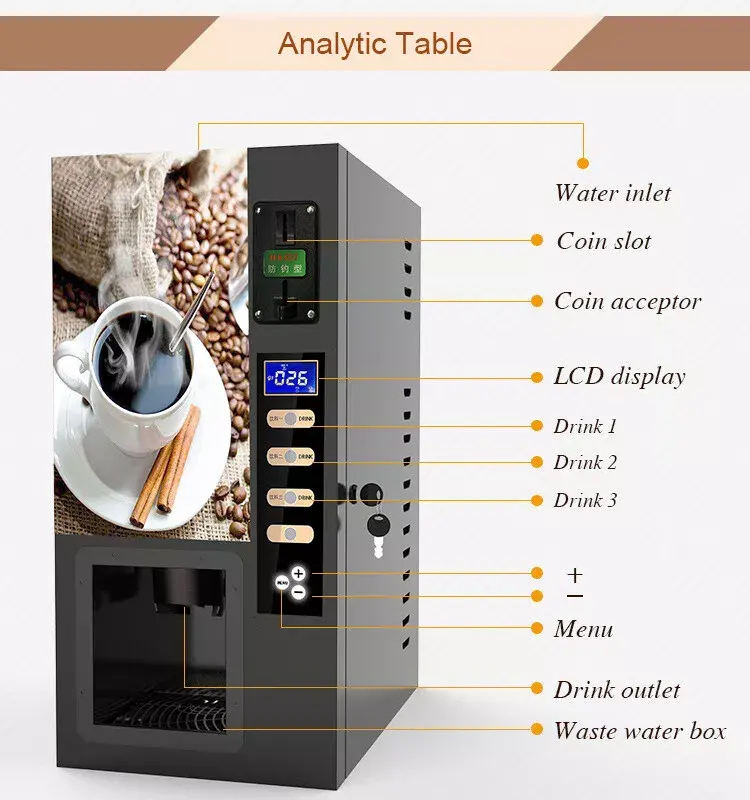 Thumbnail: Express-Brew™ 3-Flavor Instant Coffee Vending Machine