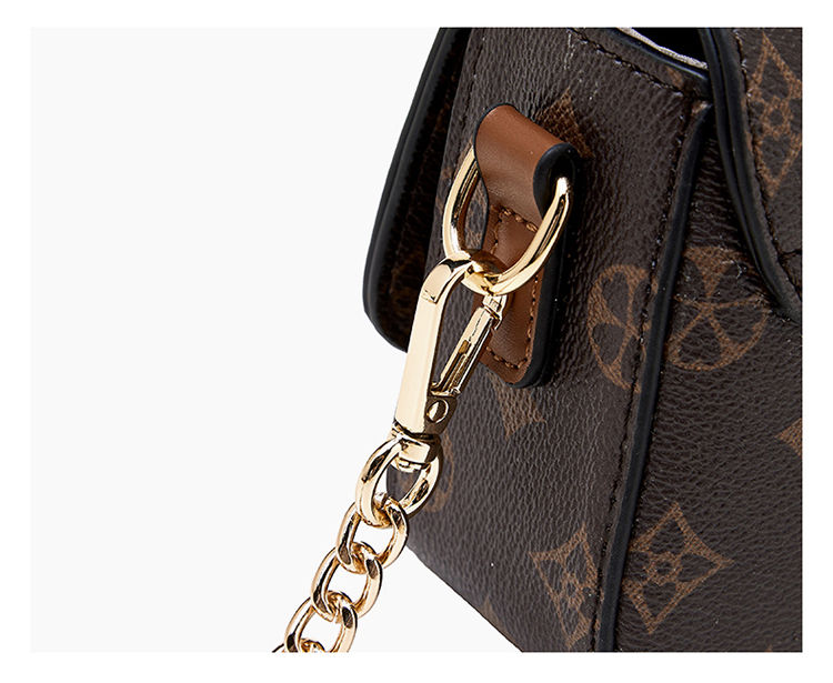 Thumbnail: FOXER Vintage Monogram Chain Crossbody Bag for Women Luxury Designer Small Squar