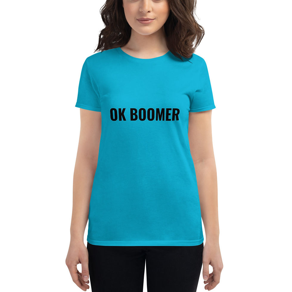 Thumbnail: Woman's OK BOOMER MEME TEE