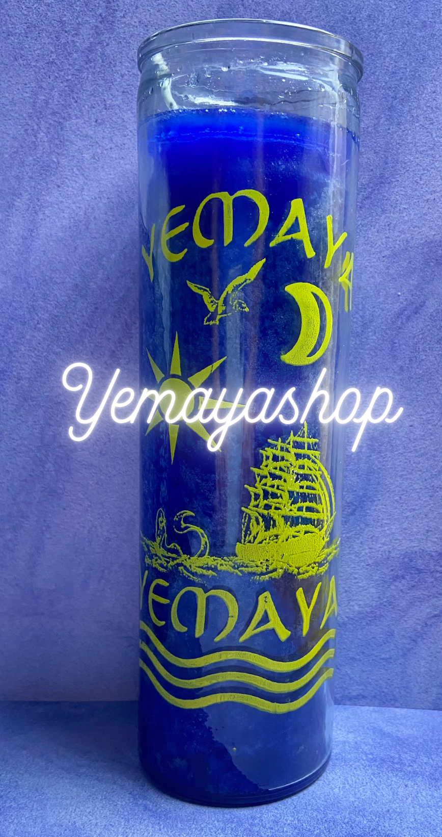 Yemaya Goddness Candle /Vela Diosa Yemaya