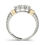 Thumbnail: Diamond Three Stone Wedding Band