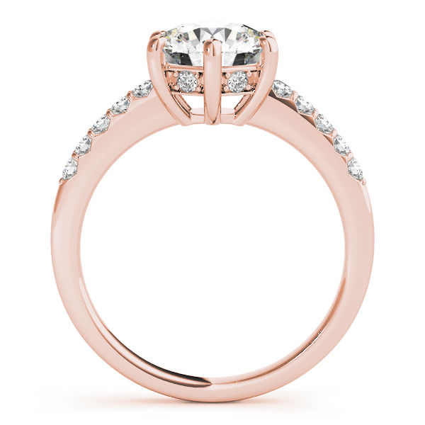 Thumbnail: Single Row Six Prong Round Engagement Ring