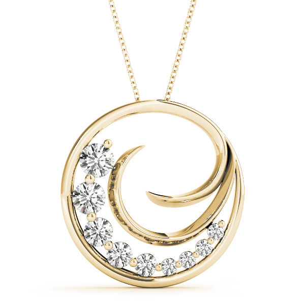 Journey Circle Diamond Pendant