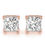 Thumbnail: Princess Cut Diamond Solitaire Stud Earrings