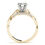 Thumbnail: Twisted Shank Round Solitaire Engagement Ring