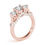 Thumbnail: Three Stone Round Engagement Ring
