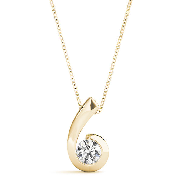 Solitaire Fancy Diamond Pendant