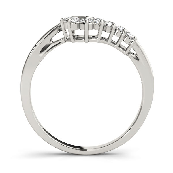 Thumbnail: Curved Diamond Wedding Band