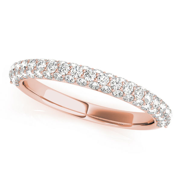 Thumbnail: Diamond Pave Wedding Band