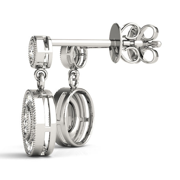 Thumbnail: Cluster Diamond Drop Earrings