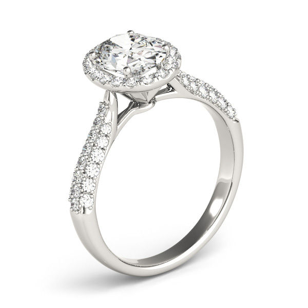 Thumbnail: Multi Row Oval Engagement Ring