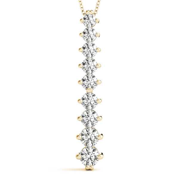 Nine Stone Journey Diamond Pendant