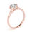 Thumbnail: Fleur Round Solitaire Engagement Ring