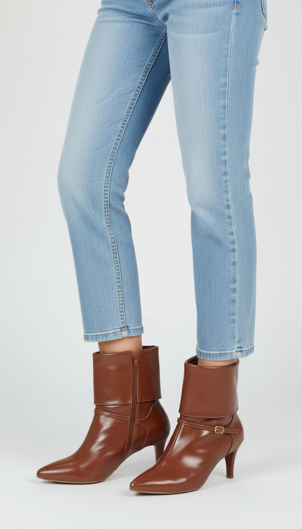 Thumbnail: Bota Ankle Boot Capa Cano Curto - Caramelo