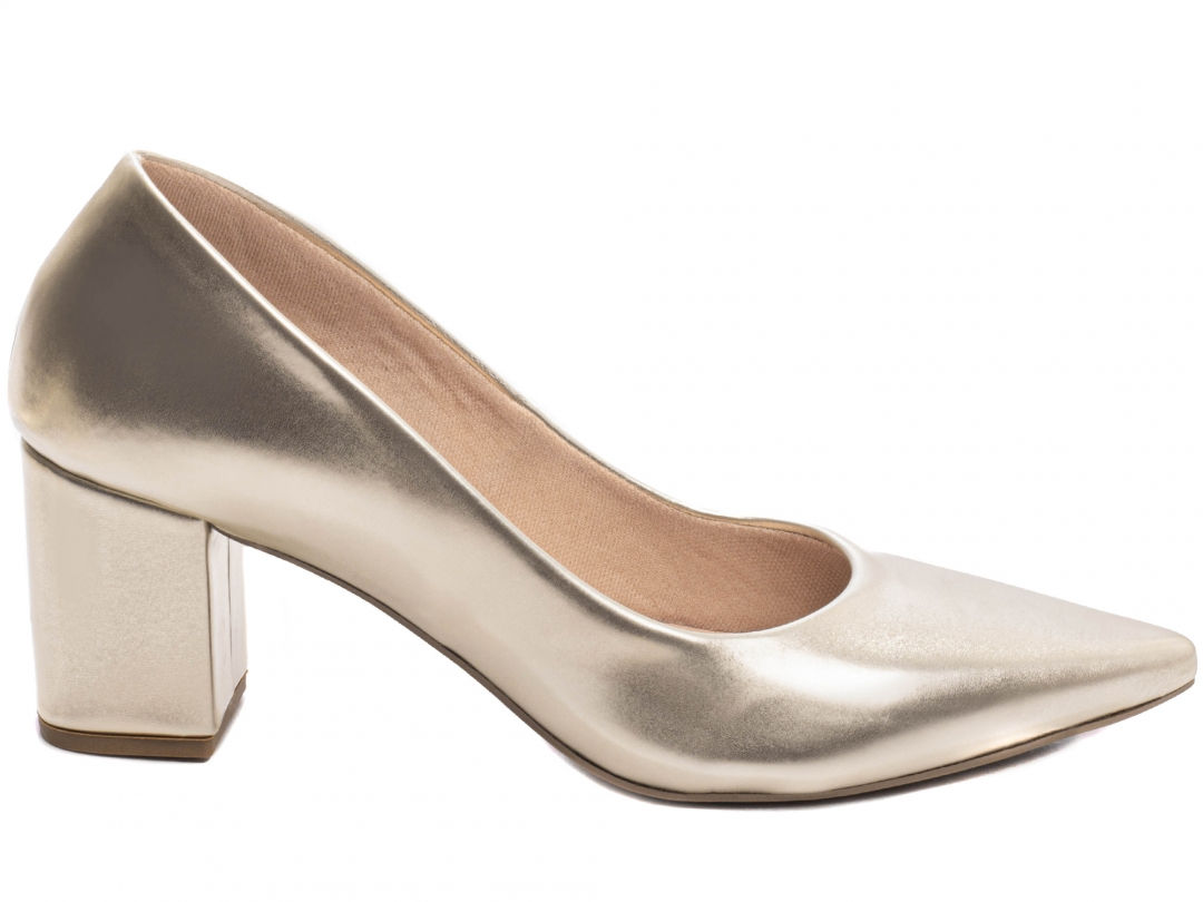 Sapato Scarpin - Dourado