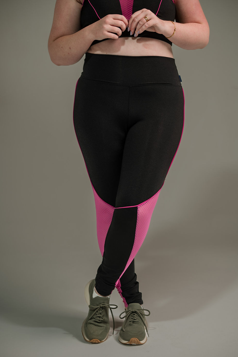 Thumbnail: Calça Legging Feminina com Filete e Tela
