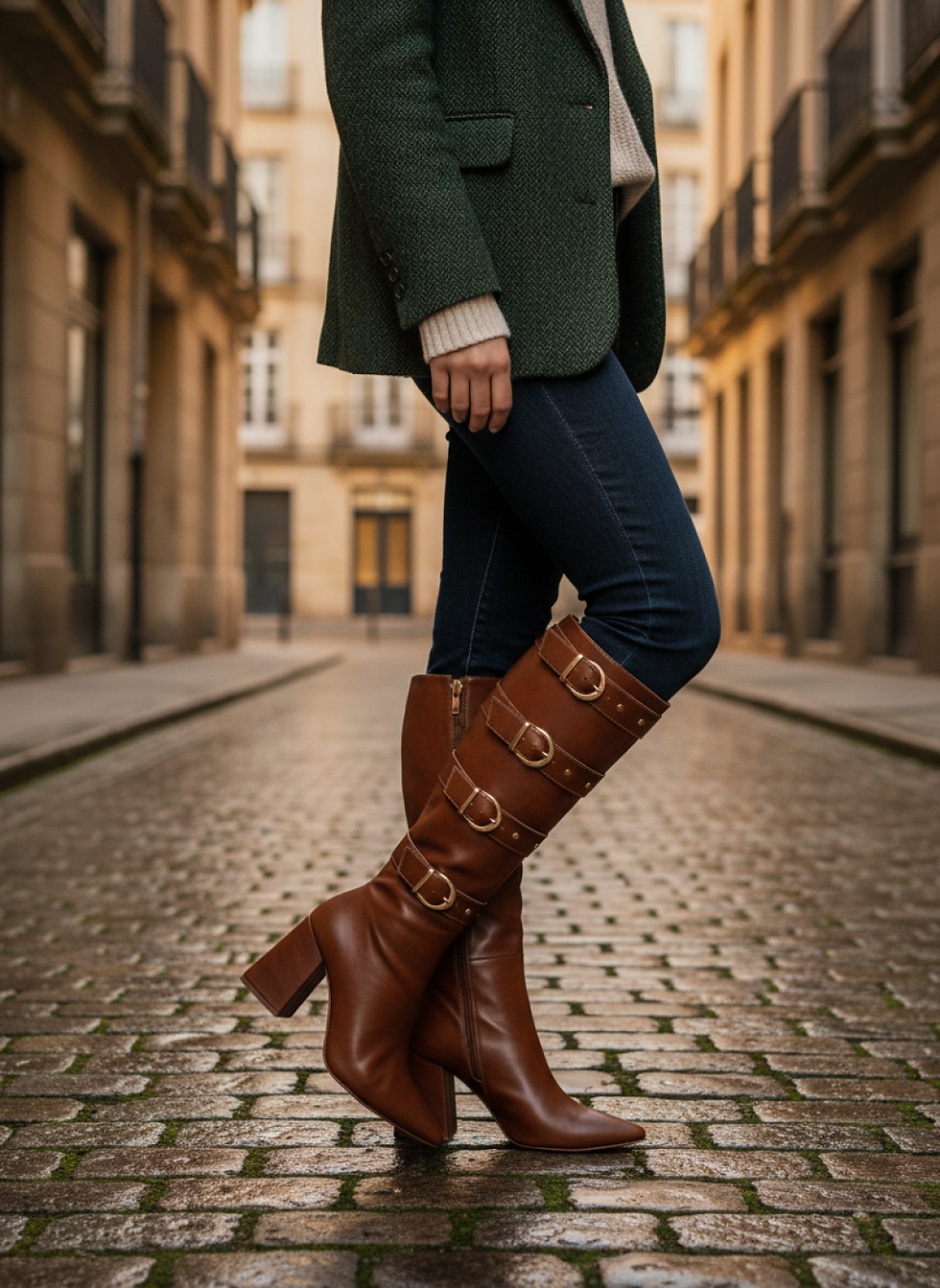 Thumbnail: Bota Bico Fino Feminina - Caramelo
