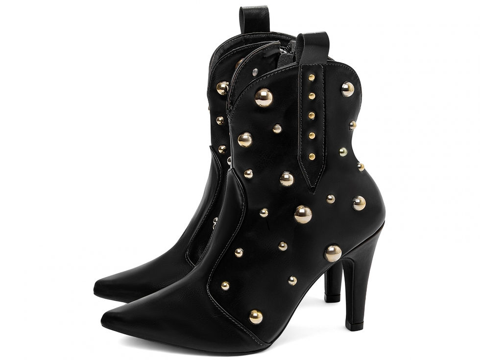 Thumbnail: Bota Bico Fino Feminina - Preto