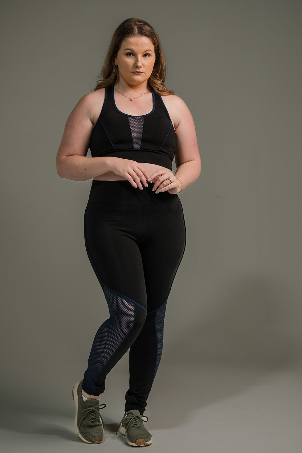 Thumbnail: Calça Legging Feminina com Filete e Tela